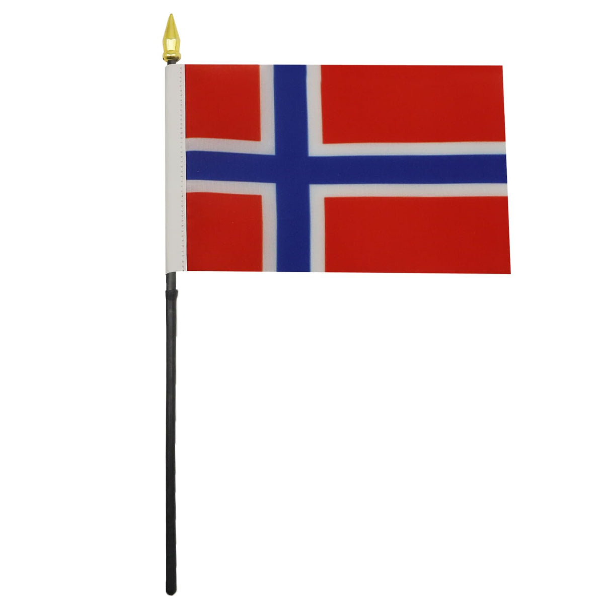 Norway Table Flag 15x10 cm 100D Polyester with Plastic Base