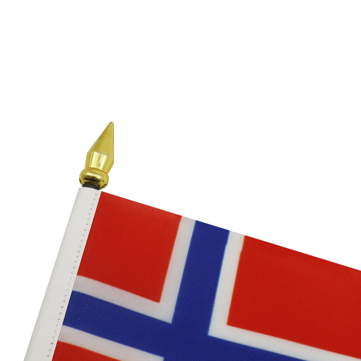 Norway Table Flag 15x10 cm 100D Polyester with Plastic Base
