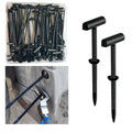 Nylon Universal Double-Sided Locking Cable Tie Buckles, 30 Pack, Black