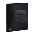 Osmose Binder 22 x 30 cm — 4 Round Rings 15 mm, Recycled Matt Polypropylene, Black