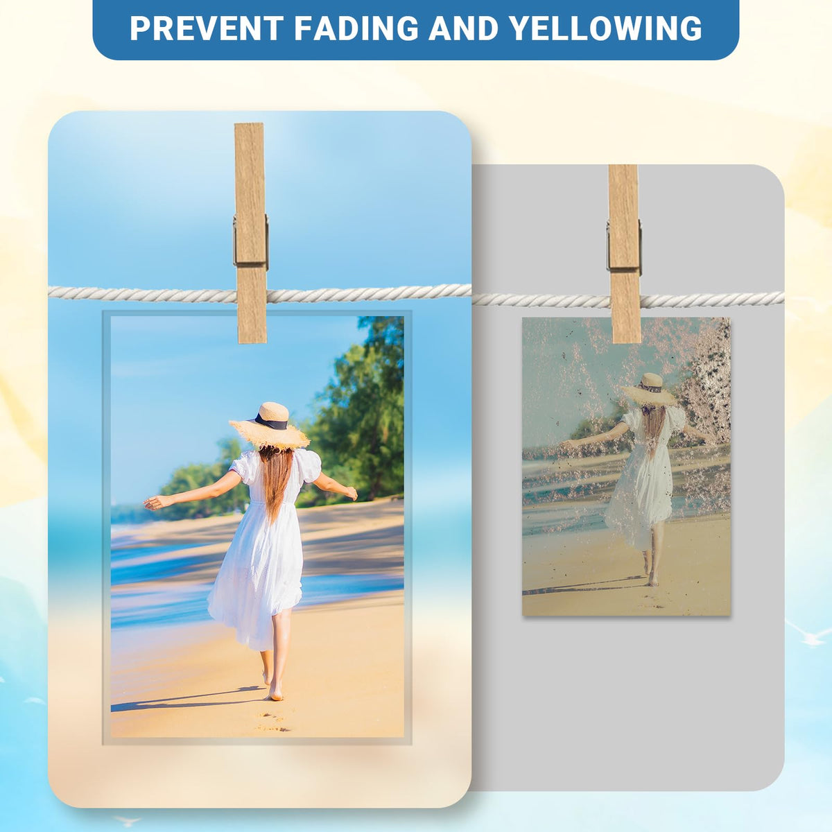 Pack of 100 A6 Photo Sleeves — Clear 4x6" Acid-Free Plastic Protectors