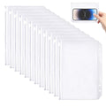 Pack of 12 A5 PVC 6-Hole Zippered Waterproof Folders (Transparent)