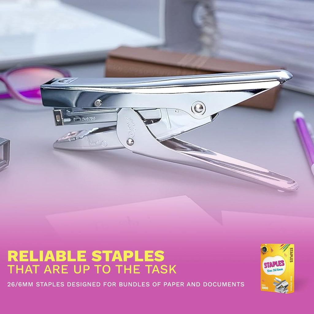 Pack of 5000 26/6 Staples for Desktop Staplers — Office & School