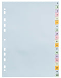 Pastel card dividers Forever — 20 alphabetical A–Z tabs