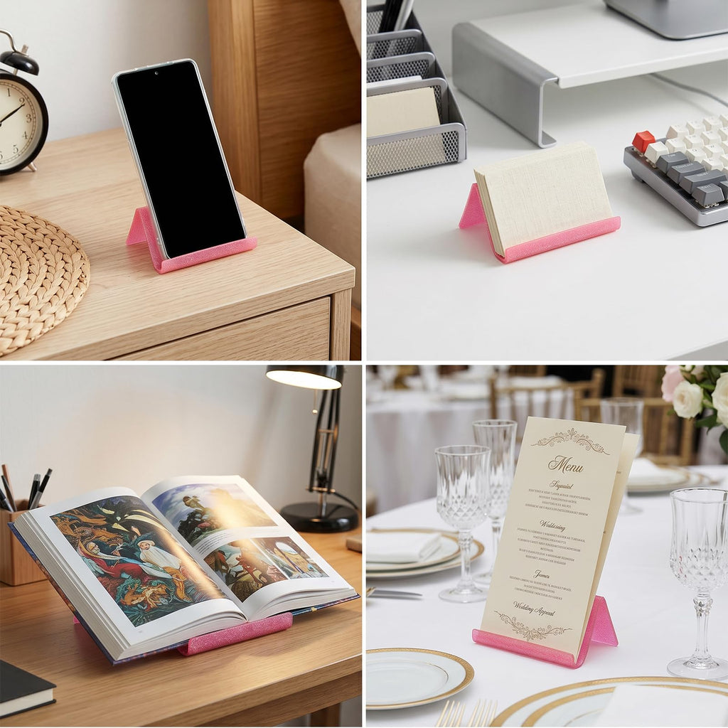 Pink Glitter Business Card Holder