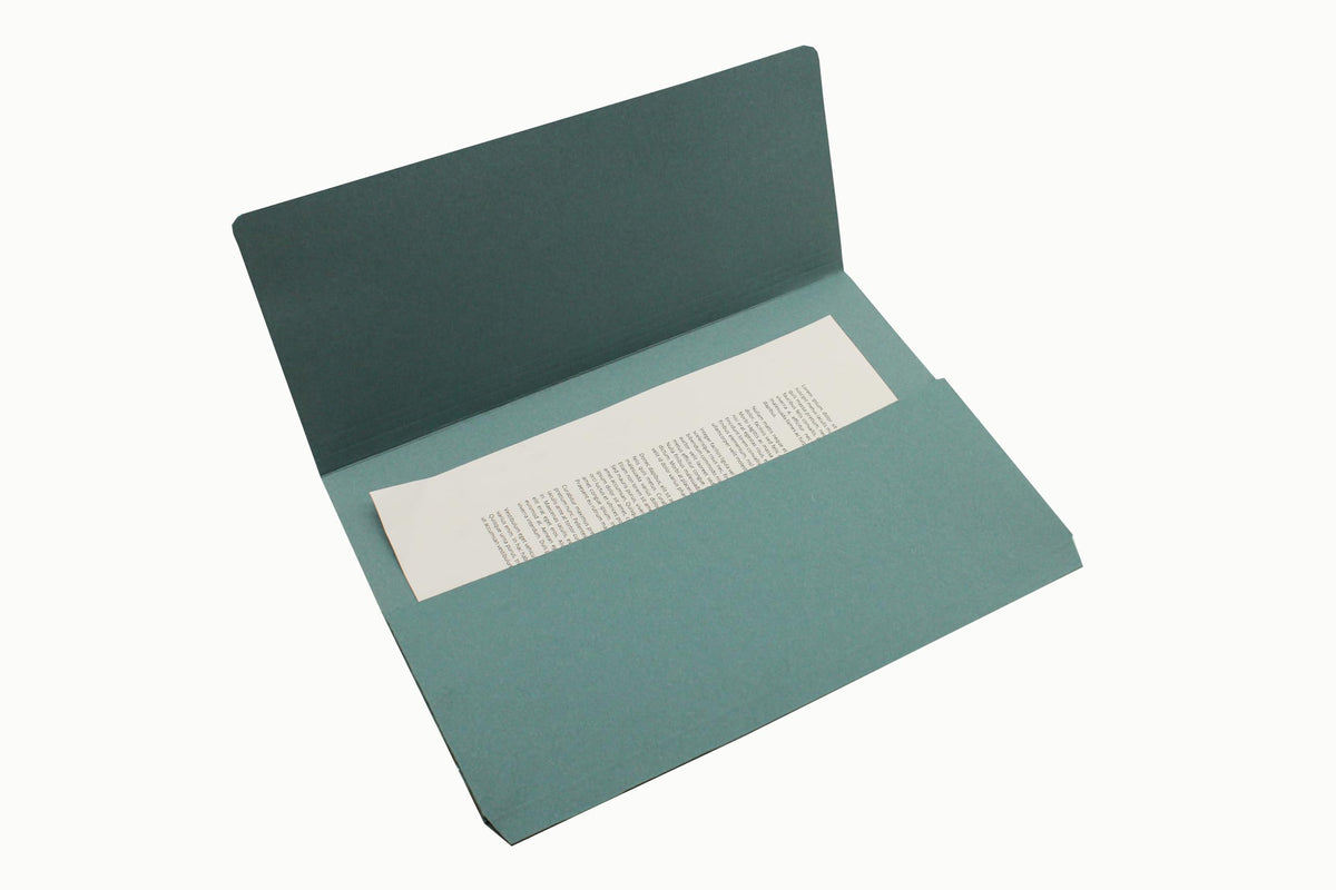 Plain Document Wallets 34.5x24.5cm 250gsm Manilla A4/Foolscap Blue - Pack 10