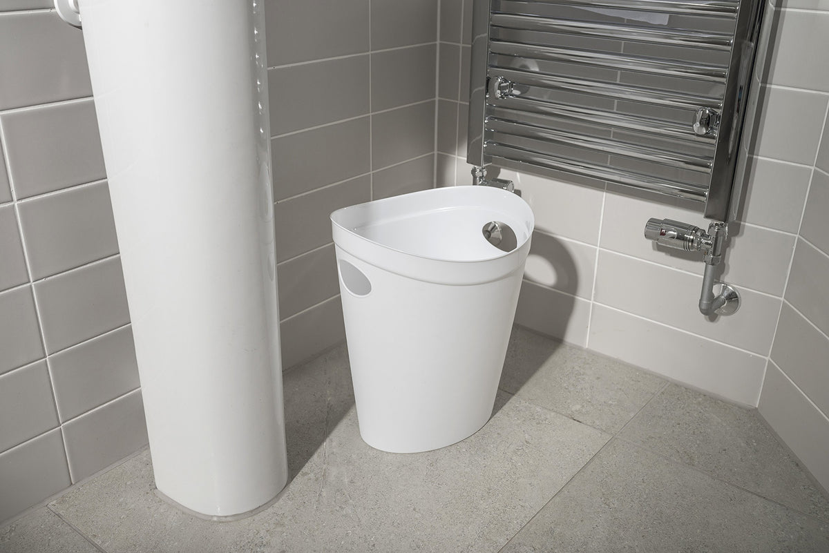 Plastic Waste Paper Bin, Black — 12 L (Bathroom • Bedroom • Office)