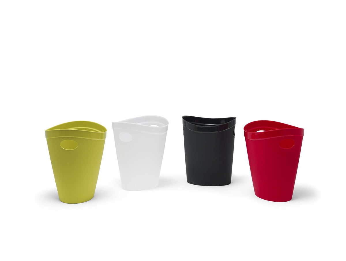 Plastic Waste Paper Bin, Black — 12 L (Bathroom • Bedroom • Office)