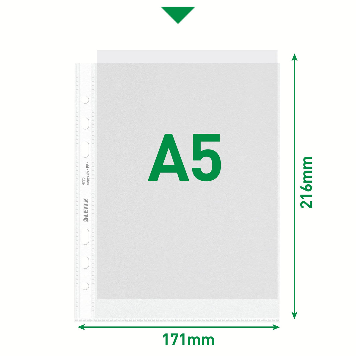 Pocket Standard A5 PP 75µ 15-Pack Clear Document Sleeves
