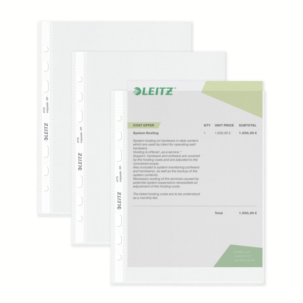 Pocket Standard A5 PP 75µ 15-Pack Clear Document Sleeves