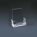 Portrait Acrylic Business Card Holder — Clear Desktop Display