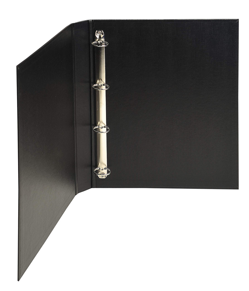PP-Covered A4 4-Ring Binder, 40mm Spine, 400-Sheet Capacity — Black