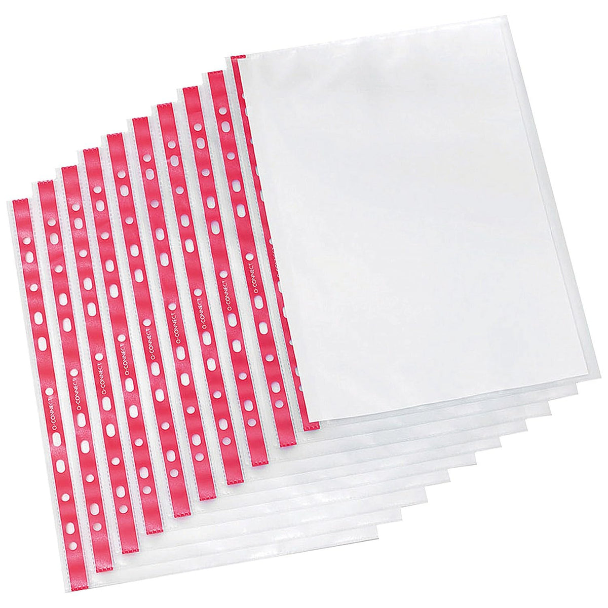 Punched A4 Side-Opening Pocket Orange Peel Strip Pack of 25