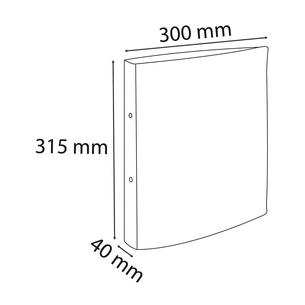 Rigid A4 2-Ring Binder Aquarel Pastel Blue