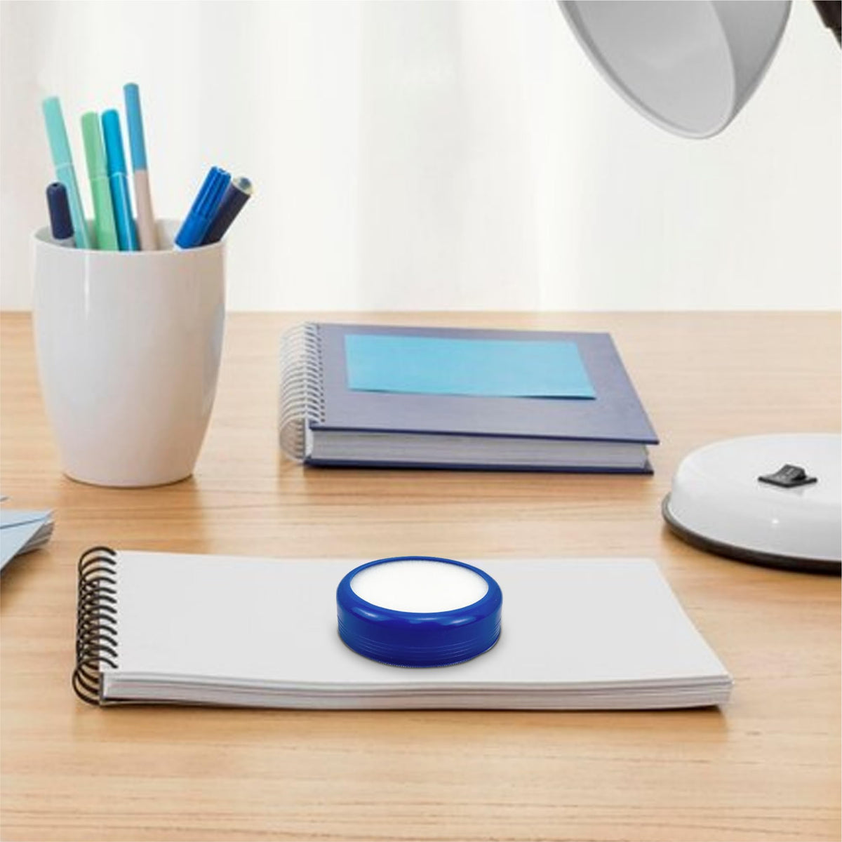 Round Blue Finger Sponge Dampener Pad for Envelopes, Stamps & Cash