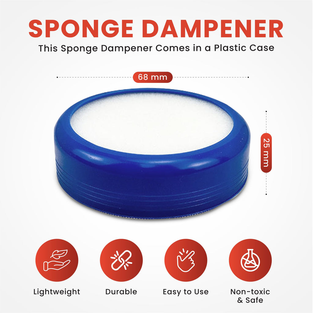 Round Blue Finger Sponge Dampener Pad for Envelopes, Stamps & Cash