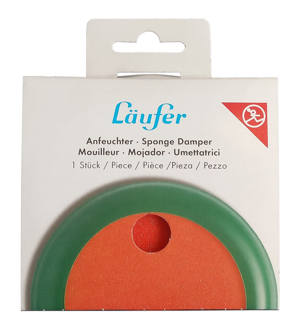 Round Stamp & Envelope Sponge Damper Pad with Elastic Grip, 105mm Green