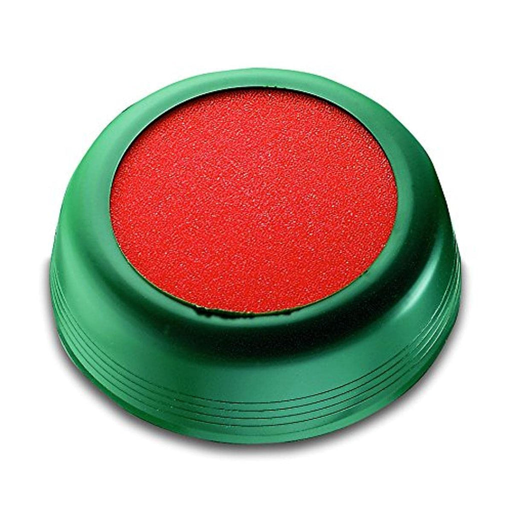 Round Stamp & Envelope Sponge Damper Pad with Elastic Grip, 105mm Green