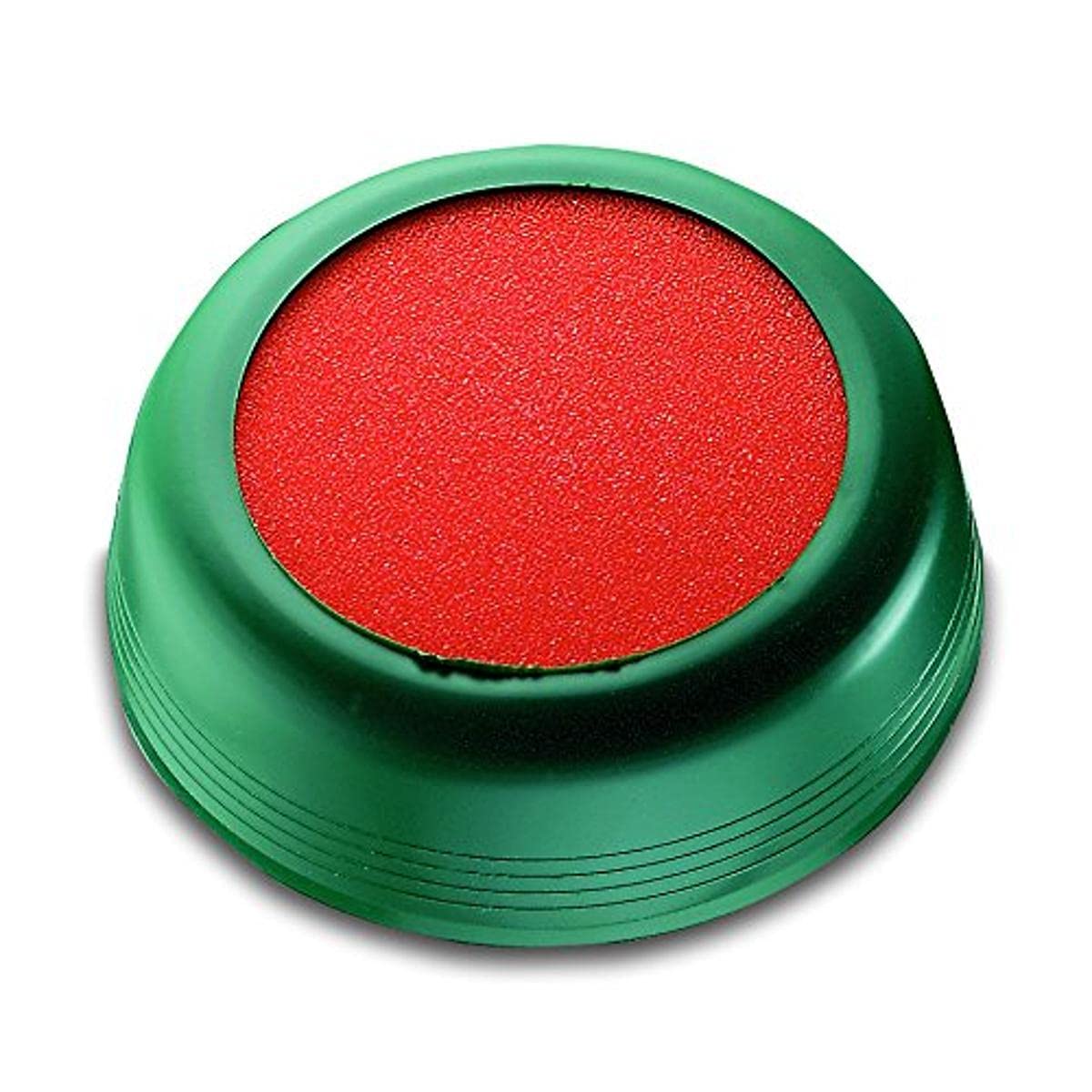 Round Stamp & Envelope Sponge Damper Pad with Elastic Grip, 105mm Green