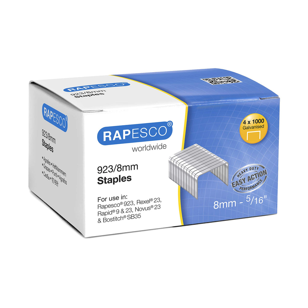 S92308Z3 Galvanised Heavy Duty Staples Type 923 8mm, 4000 Units
