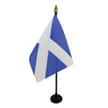 Scotland Table Flag 15×10 cm 100D Polyester with Plastic Base