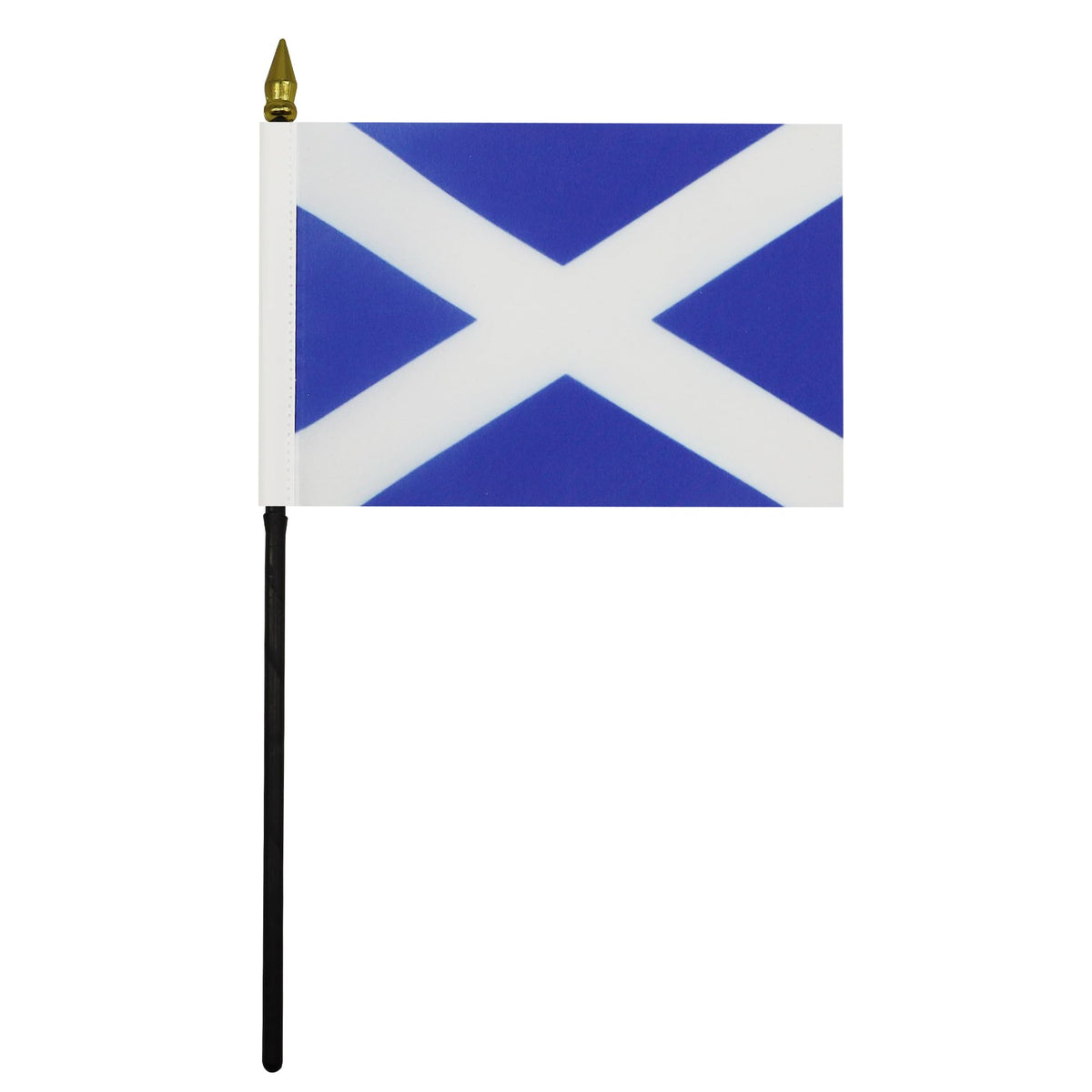 Scotland Table Flag 15×10 cm 100D Polyester with Plastic Base
