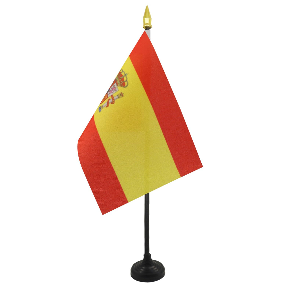 Spain Table Flag 15x10 cm 100D Polyester Plastic Base