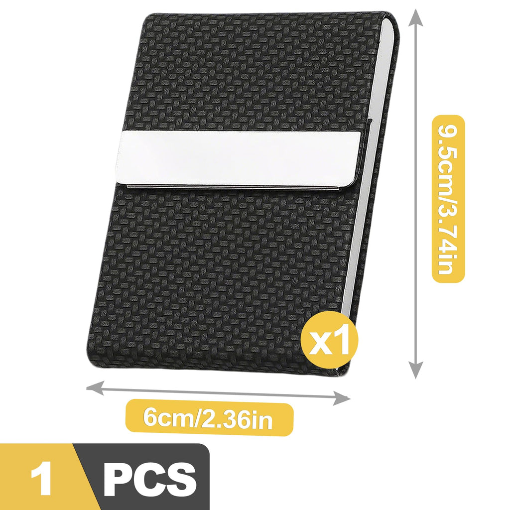 Stainless Steel Magnetic Business Card Holder — Slim RFID Card Case