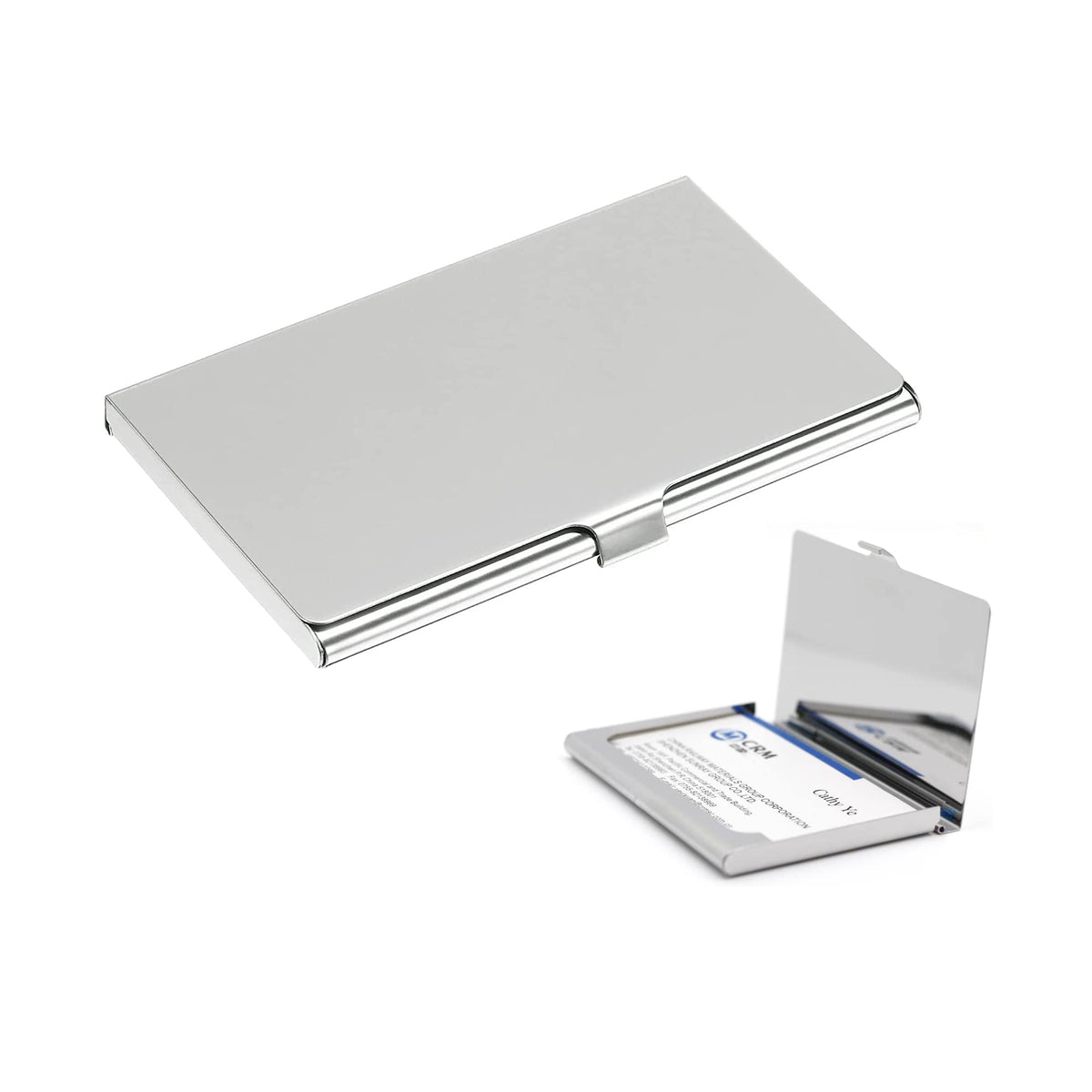 Stainless Steel Slim Business Card Holder - Pocket Card Case