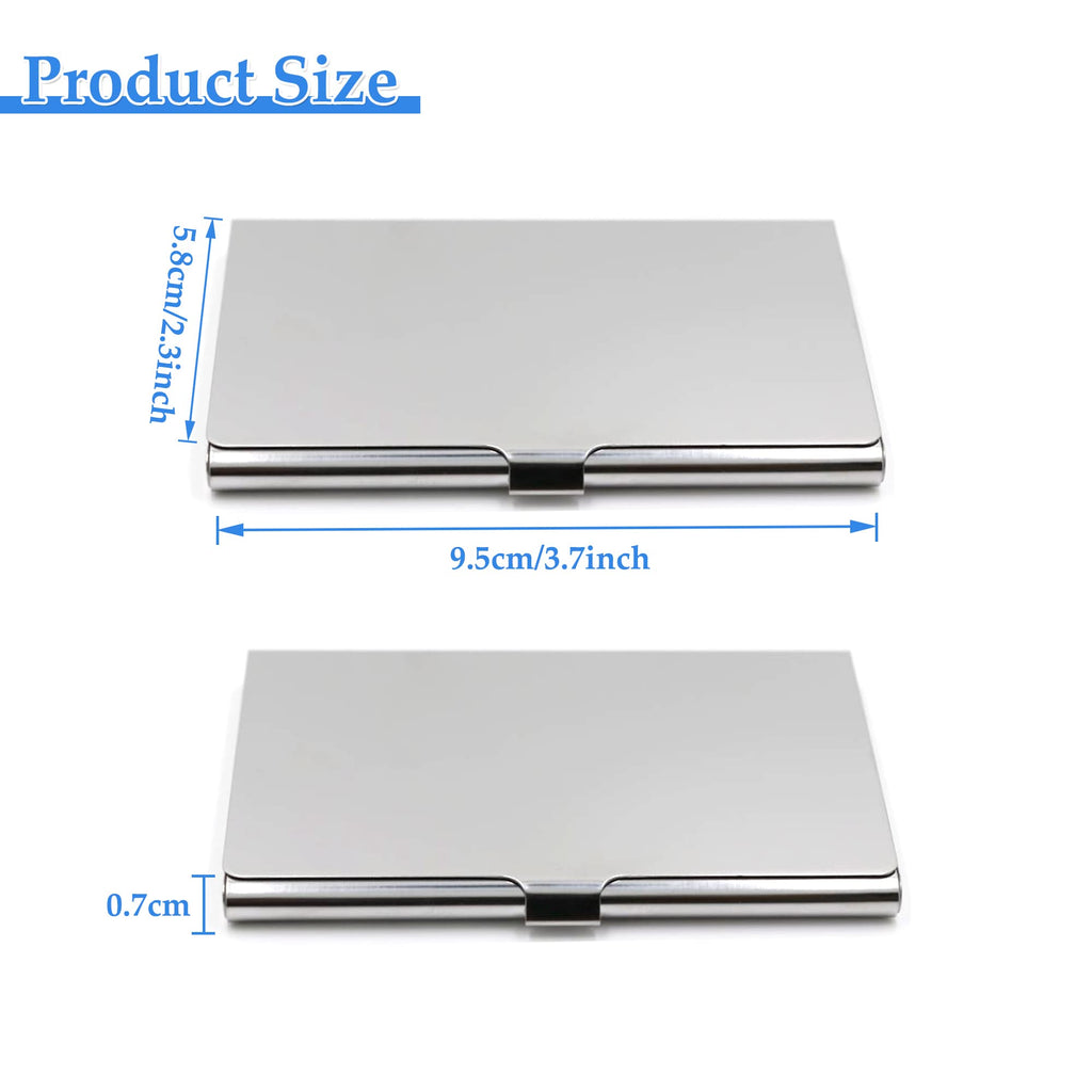 Stainless Steel Slim Business Card Holder - Pocket Card Case