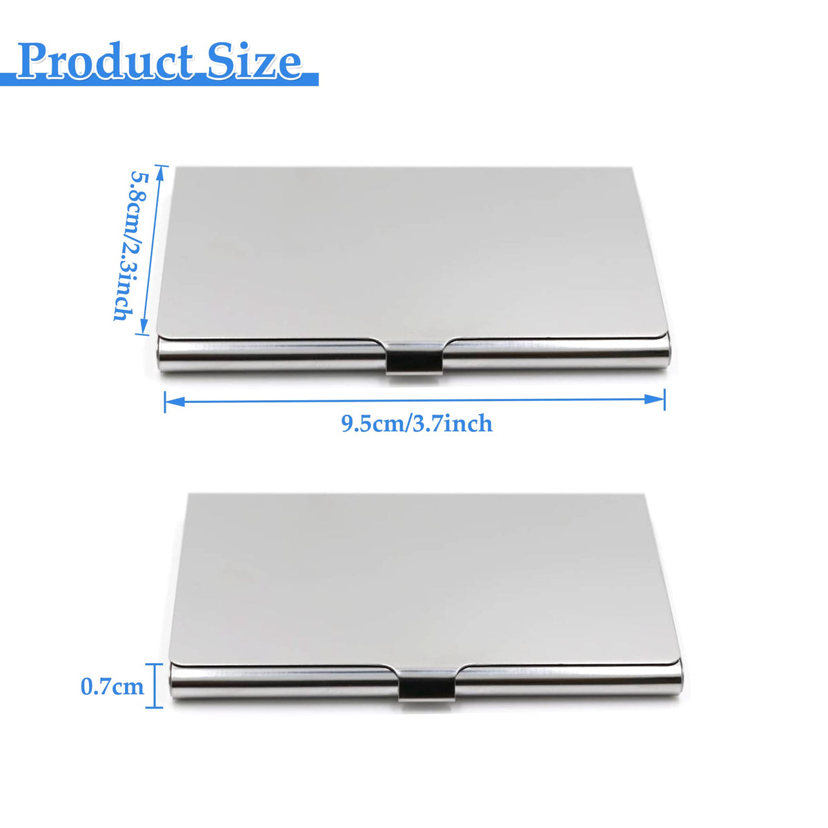 Stainless Steel Slim Business Card Holder - Pocket Card Case