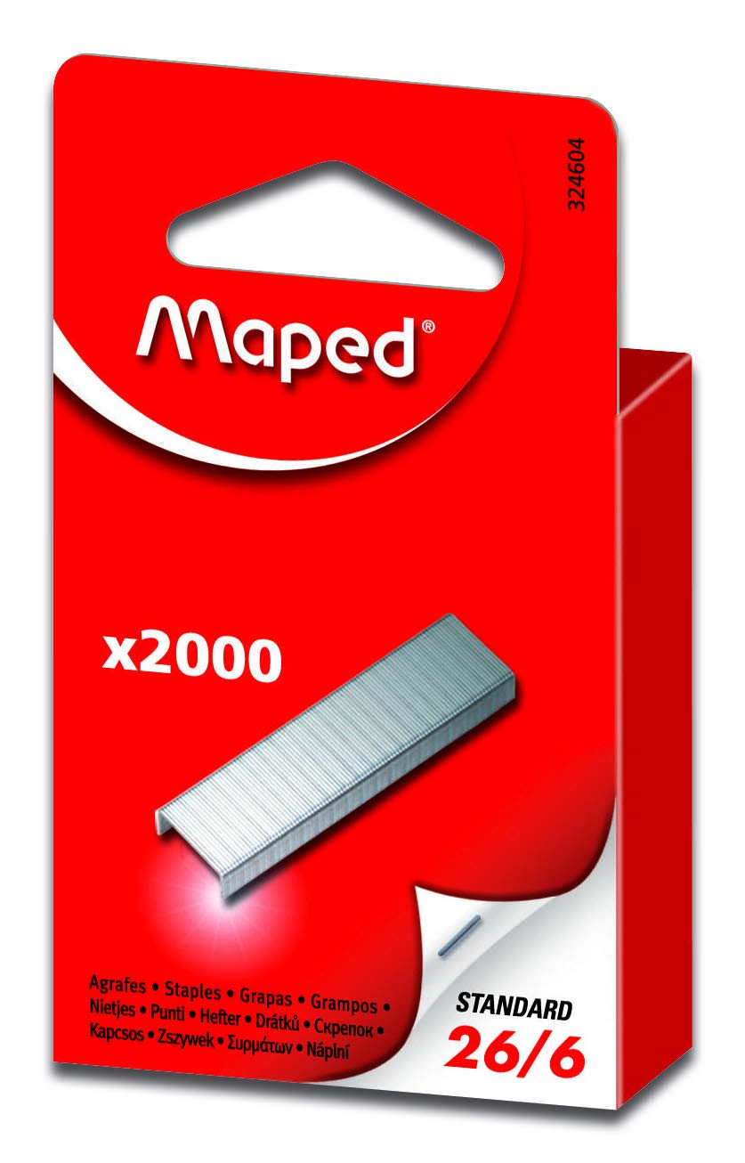 Staples 26/6 Pack of 2000