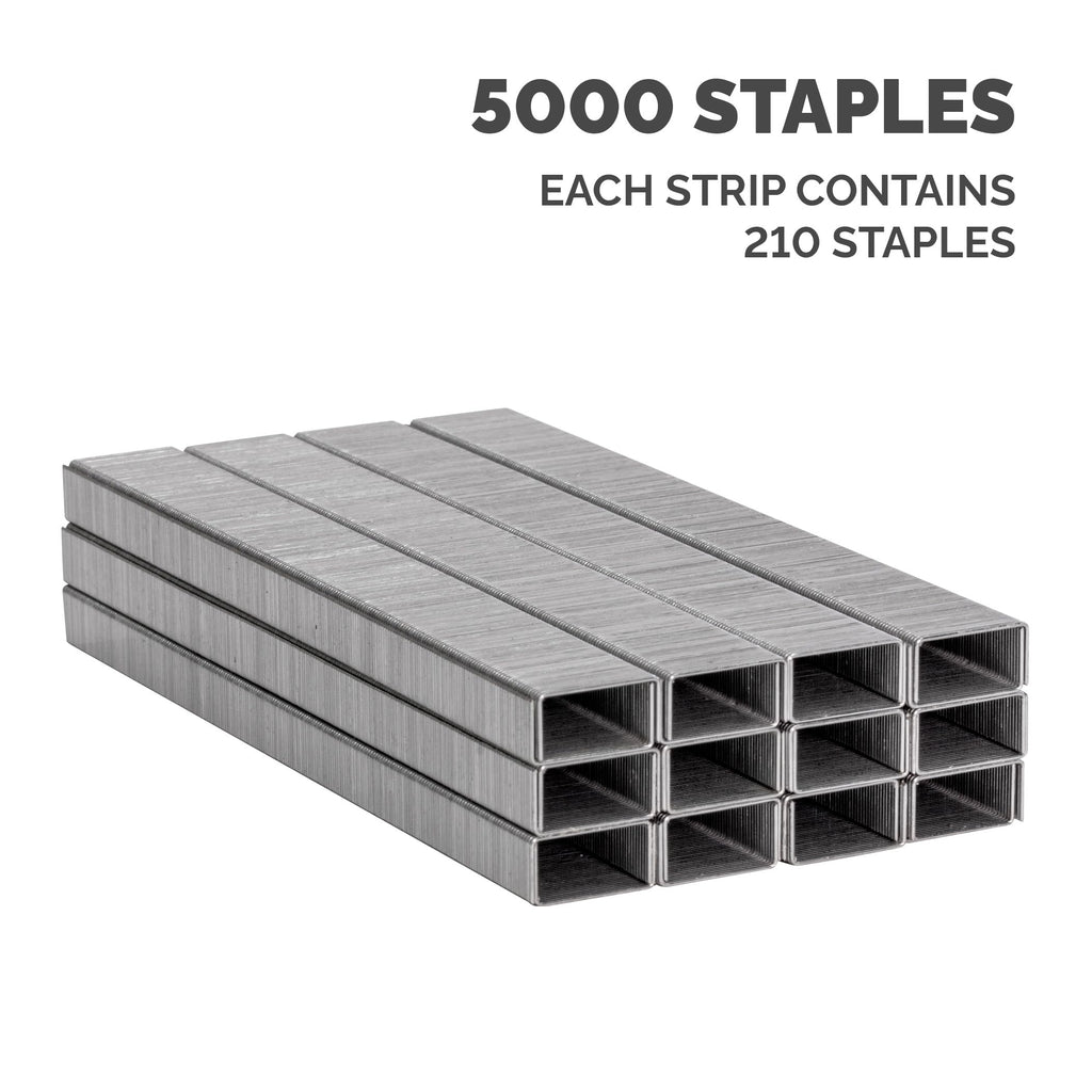 Staples 26/6mm for Full-Strip Staplers — Box of 5000 Silver