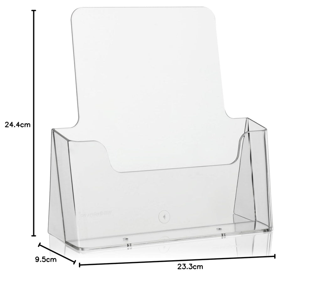 Table Brochure Stand Transparent A4 Flyer Holder