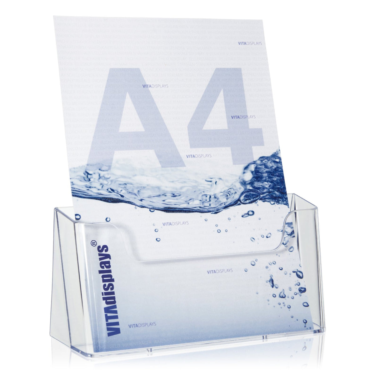 Table Brochure Stand Transparent A4 Flyer Holder