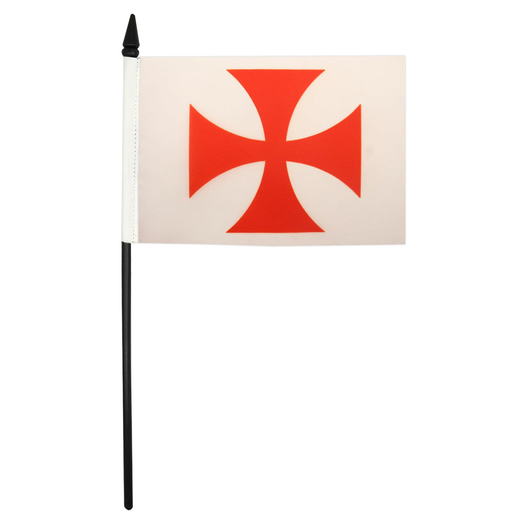 Templar Order Table Flag 21x14 cm 100D Polyester Plastic Base