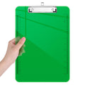 Translucent Plastic Clipboard, Low Profile Letter Size 12.5 x 9 in (Green)