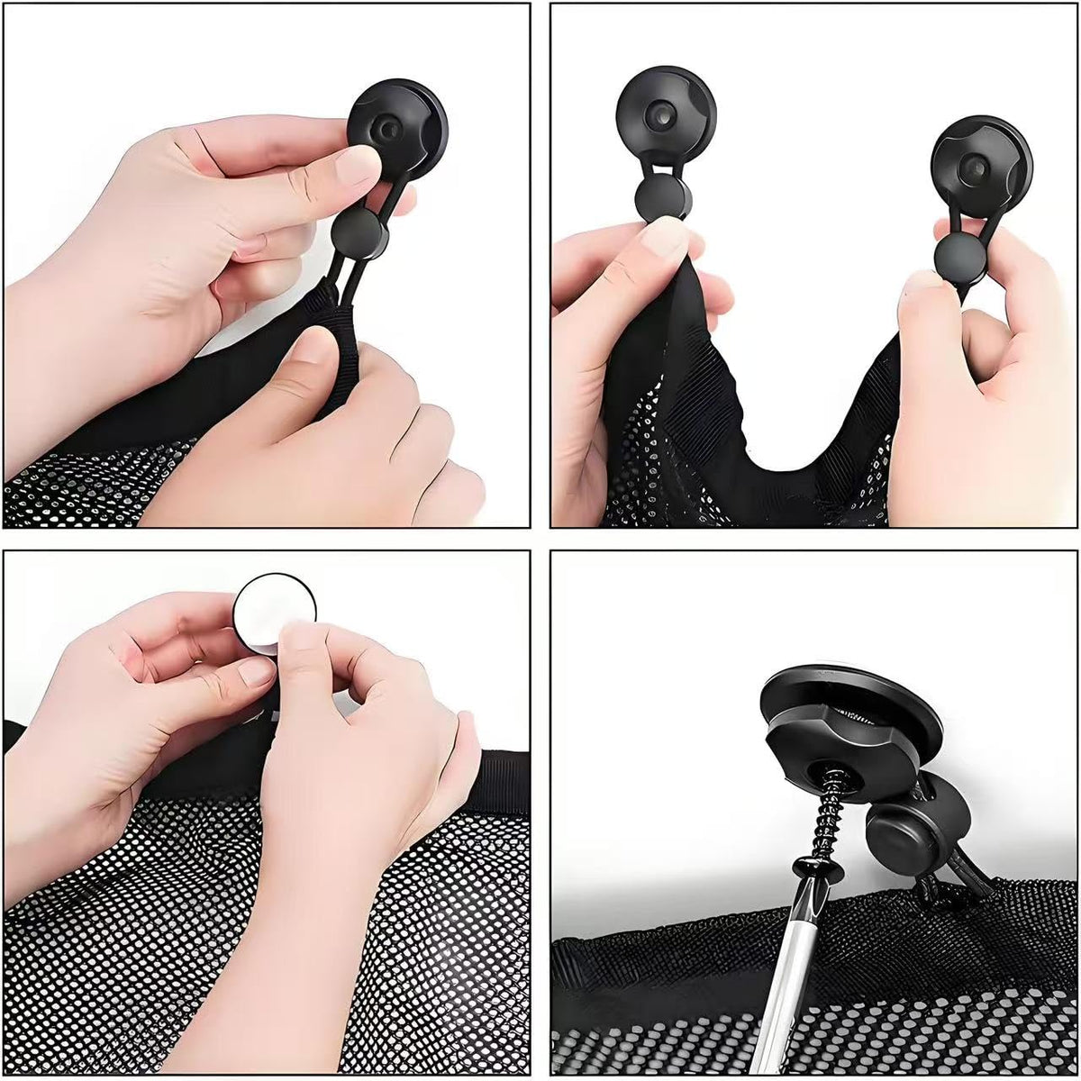 Under-desk cable management kit — 30×70 cm, flexible tray with 4 organizer types