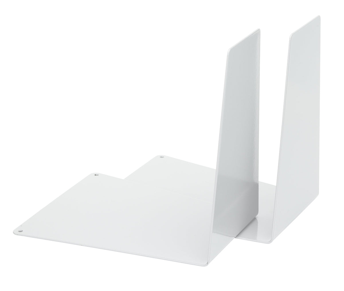 Wedge Metal Bookends White Pack of 2