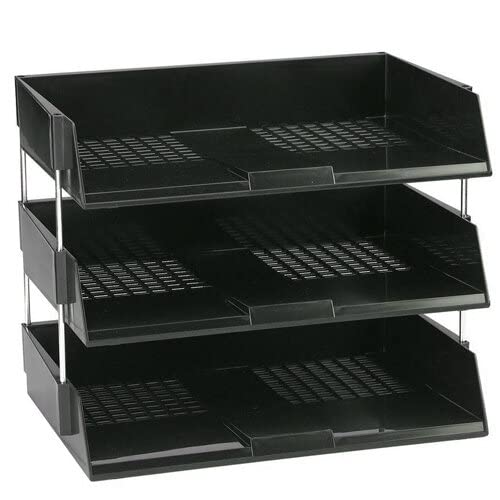 Wide Entry Letter Tray - Black