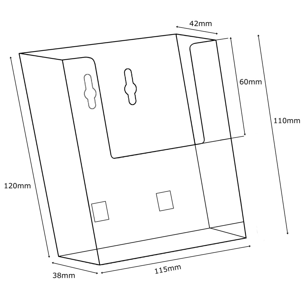 WPA6 Freestanding/Wall-Mounted A6 Portrait Leaflet Holder