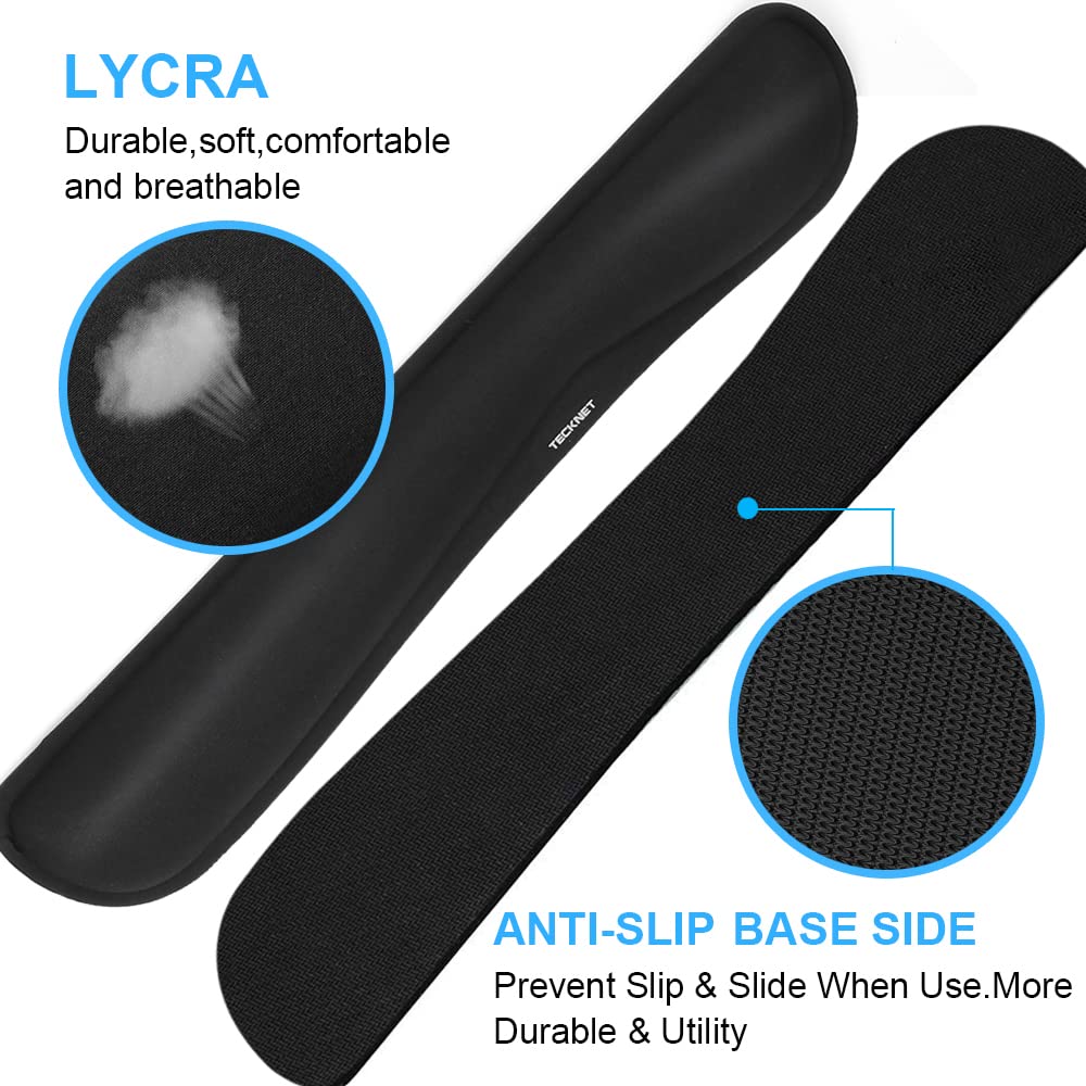 Wrist Rest Mat – Keyboard and Mouse Support Pad Set, Black