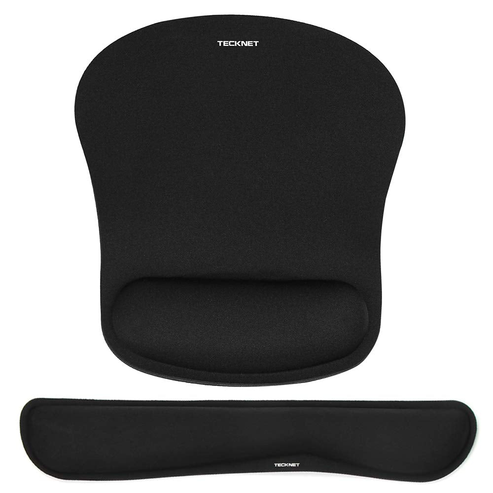 Wrist Rest Mat – Keyboard and Mouse Support Pad Set, Black